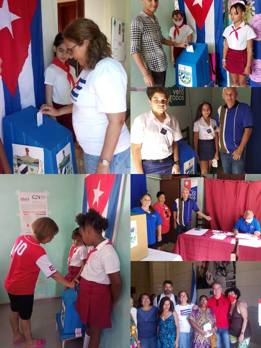 finanzasprecios's tweet photo. 📢Buenos días🌞, feliz inicio de semana‼
Este domingo fue una jornada de soberano ejercicio electoral, un día de alegría y reafirmación revolucionaria. 
#FinanzasyPrecios estuvo presente en las #EleccionesNacionales2023  por #Cuba🇨🇺, por su presente y futuro.
@MeisiBWeiss https://t.co/qzE5NzoZV9