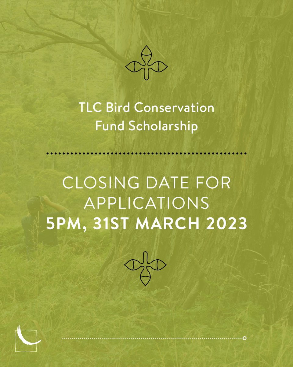 Do you like money? 

And are you studying Tasmanian birds with a conservation focus (sorry everyone else)? 

Check out the <a href="/Tas_Land/">Tasmanian Land Conservancy</a> Bird Conservation Scholarship and apply via email now: info@tasland.org.au

tasland.org.au/projects/bird-…