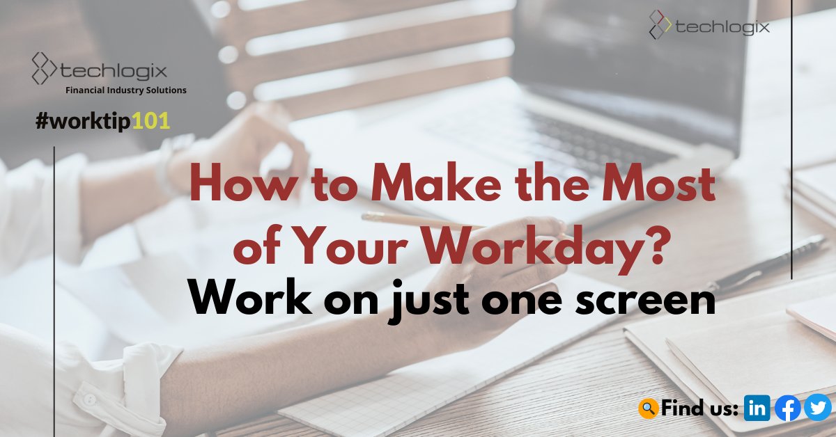 TechlogixGlobal's tweet photo. #worktip101: To the best of your ability, set up a work environment that encourages performing one task at a time. Work on just one screen: Put away your cell phone and turn off your second monitor.

#mondaymotivation #worktips #workproductivity #protips https://t.co/6LNa3yi3My