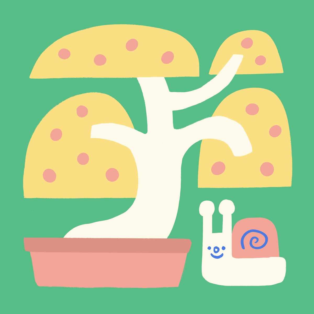 Cherry Bonsai Tree 🍒  

#kidsillustration #Procreate