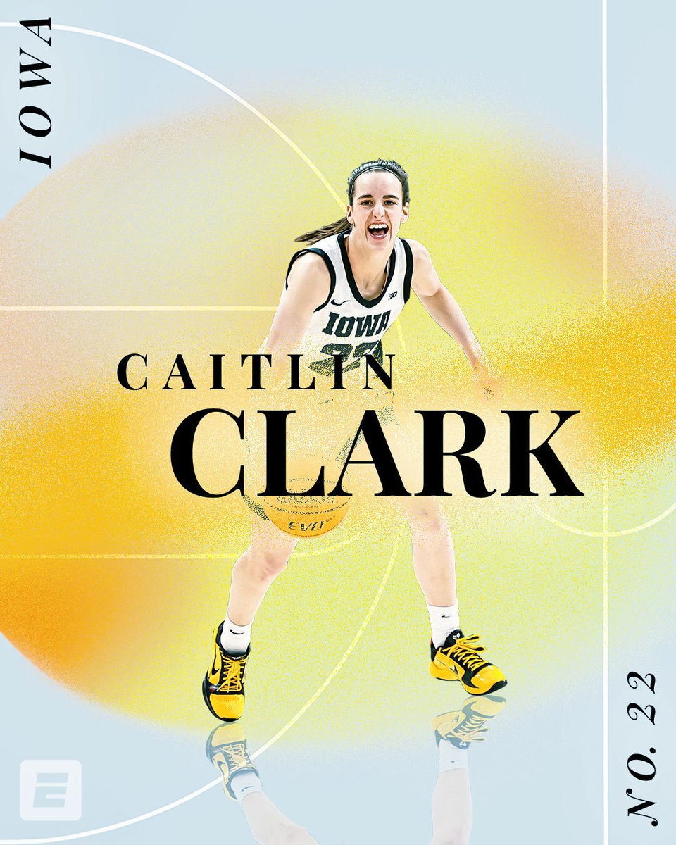 espn's tweet image. Caitlin Clark is the ONLY women&apos;s or men&apos;s player in history with a 40-point triple-double in an NCAA tourney game 😱 

🏀 41 PTS
🏀 10 REB
🏀 12 AST
🏀 3 STL
🏀 8-14 3-PT FG