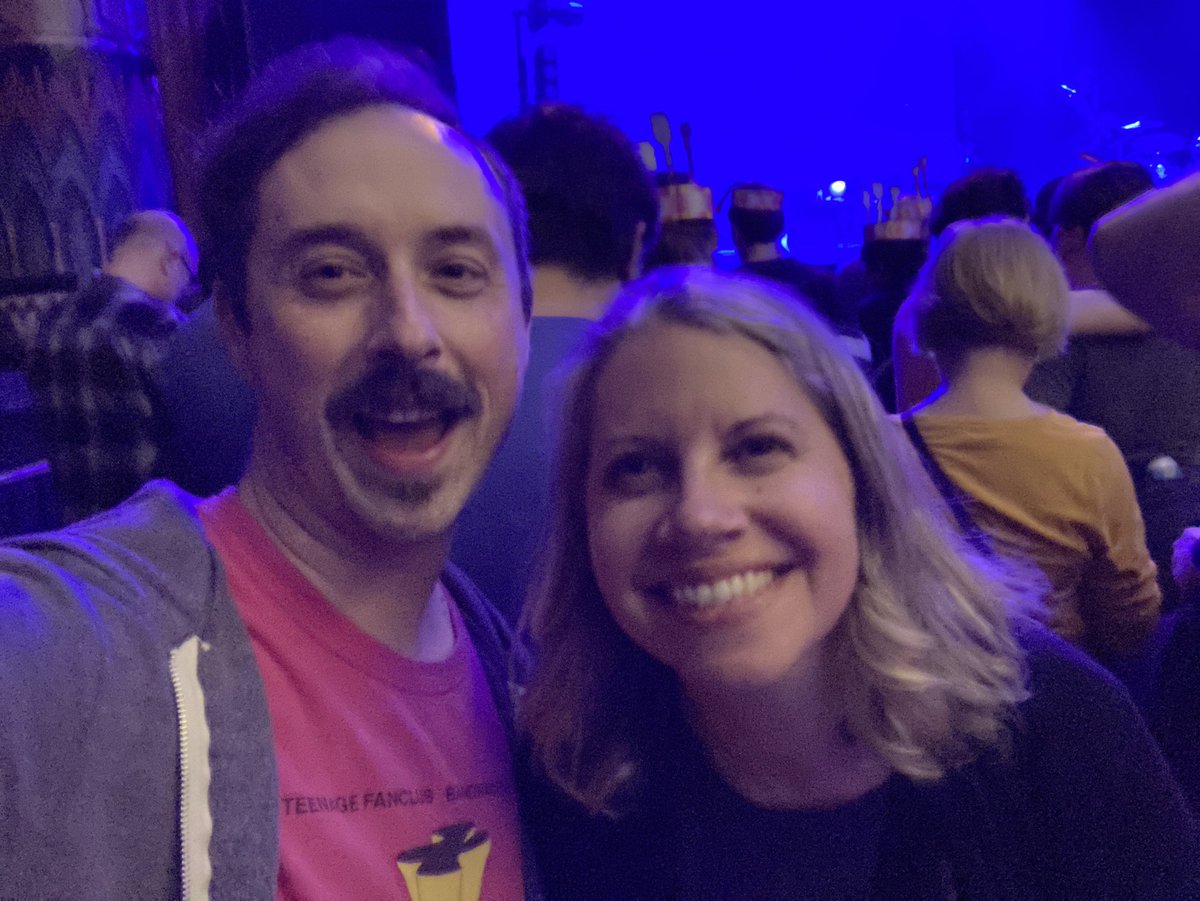 ThisMightBeAPod's tweet photo. A strong showing of TMBP guests at the Indianapolis show tonight!! Such an amazing time! @AudioMyo @DanaViperizes @basicsaurusjess @KenSimpson14 https://t.co/Lf8EtopN8h