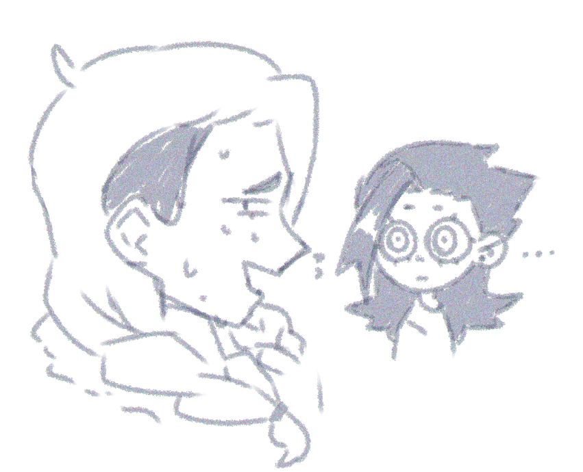 forgot... about the Knives thing in Trigun, so now the episode is paused and Ethan is staring at me like this.