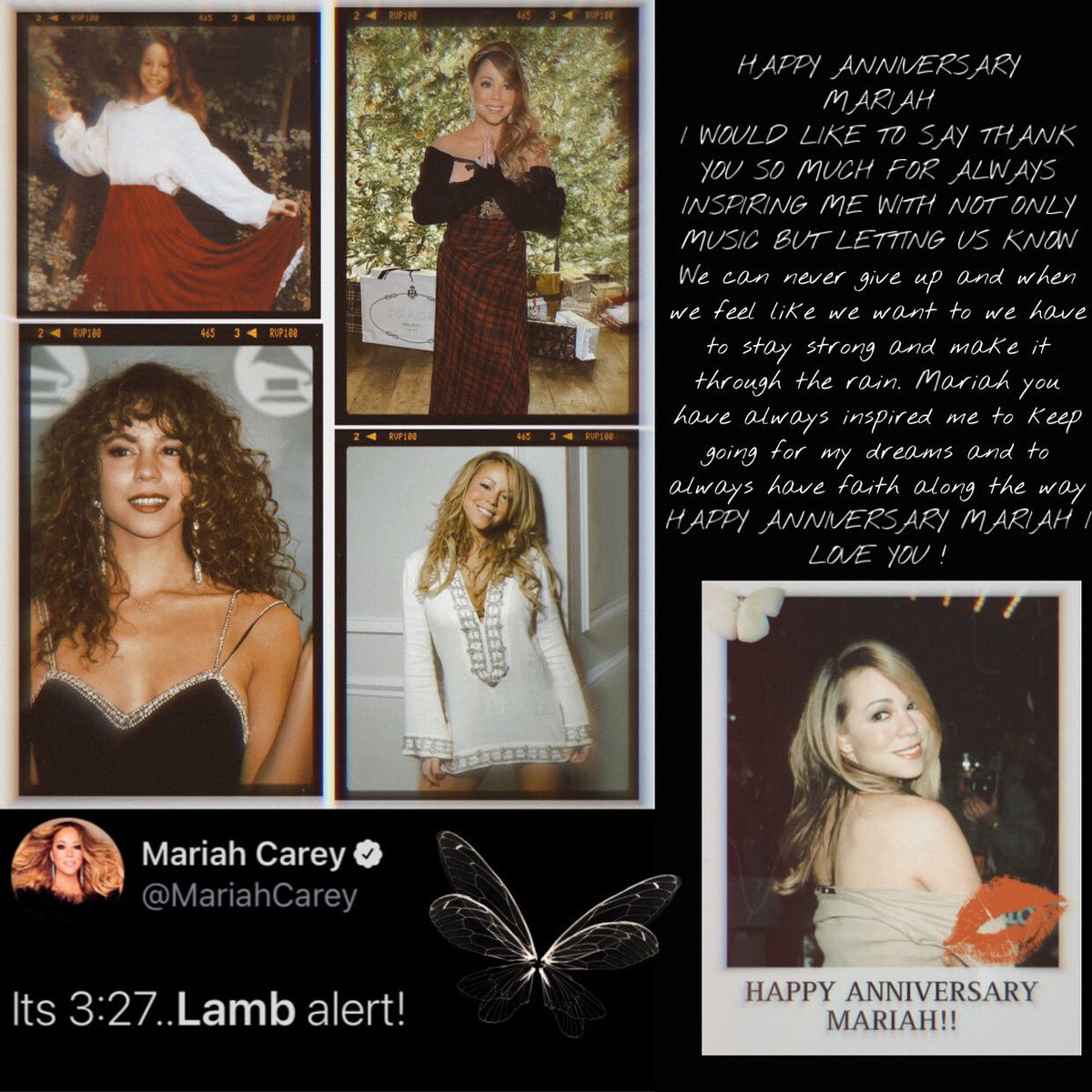 Mariahs_Fantasy's tweet photo. @MariahCarey 🫶🏽🦋🦋 https://t.co/EMMr9pucr5