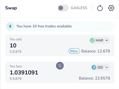 zeroswap_intern's tweet image. adding dollar value on both buy and sell token in the next iteration that is ZeroSwapV2.