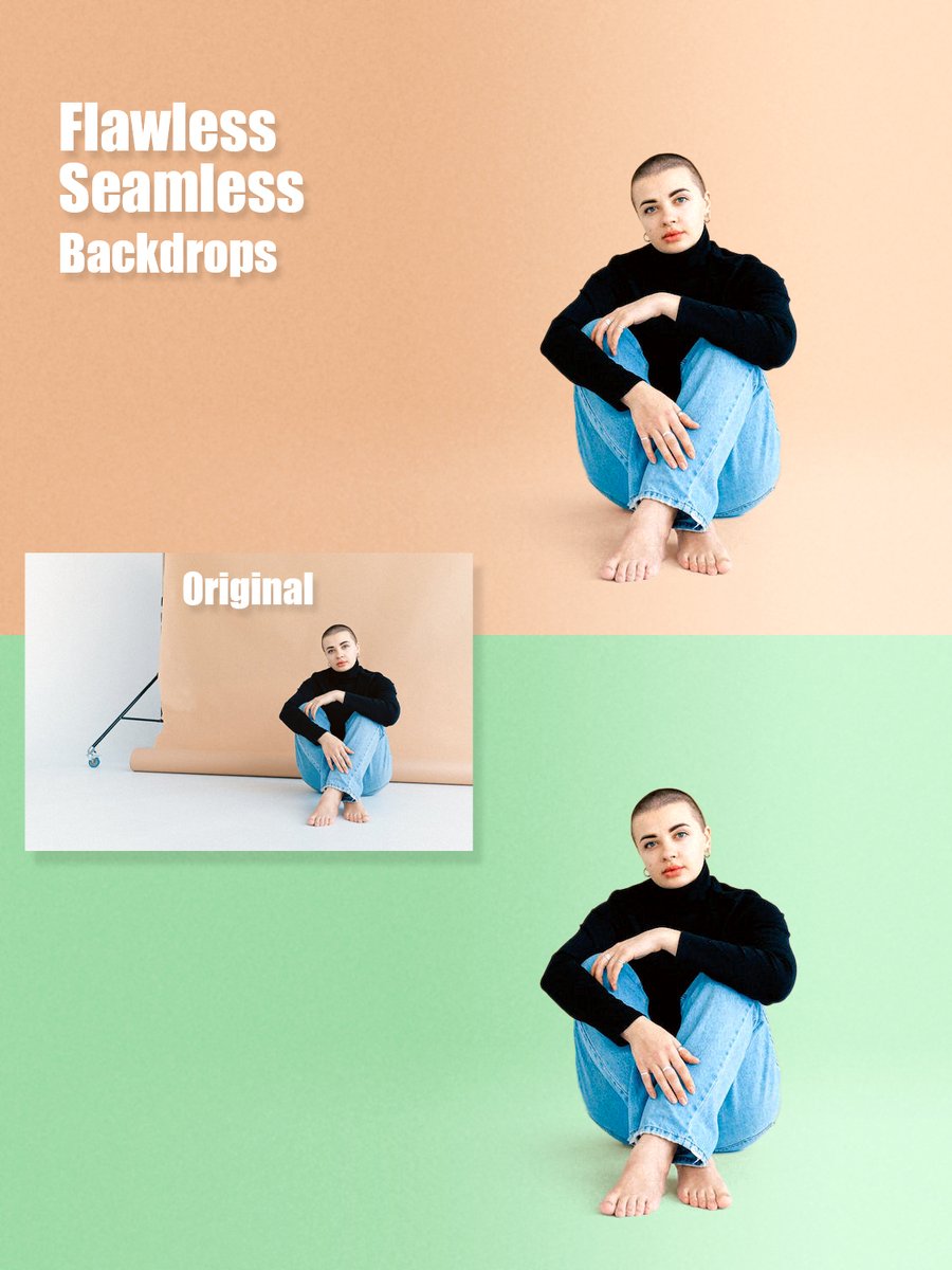 Creating Flawless &amp; Seamless Backdrops (Retouching using Photoshop).
This style will help you to make your photography more professional and attractive to the customer easily.