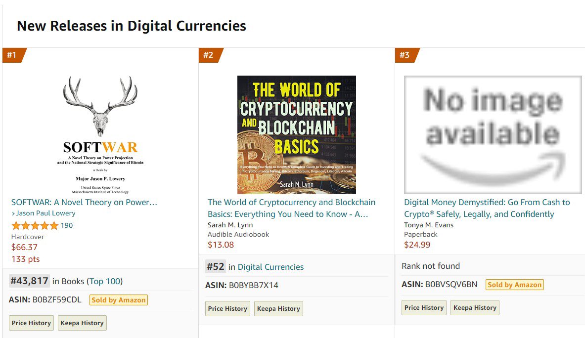 IPProfEvans's tweet photo. Heads up! Even without the 🔥🔥🔥 cover that’s coming soon, we’re already #3 in new releases on Amazon! All about momentum, folks. Thank you for your support.

Please share with your networks. Time to demystify digital money and separate fact from fiction! 

#digitalmoneydemystified