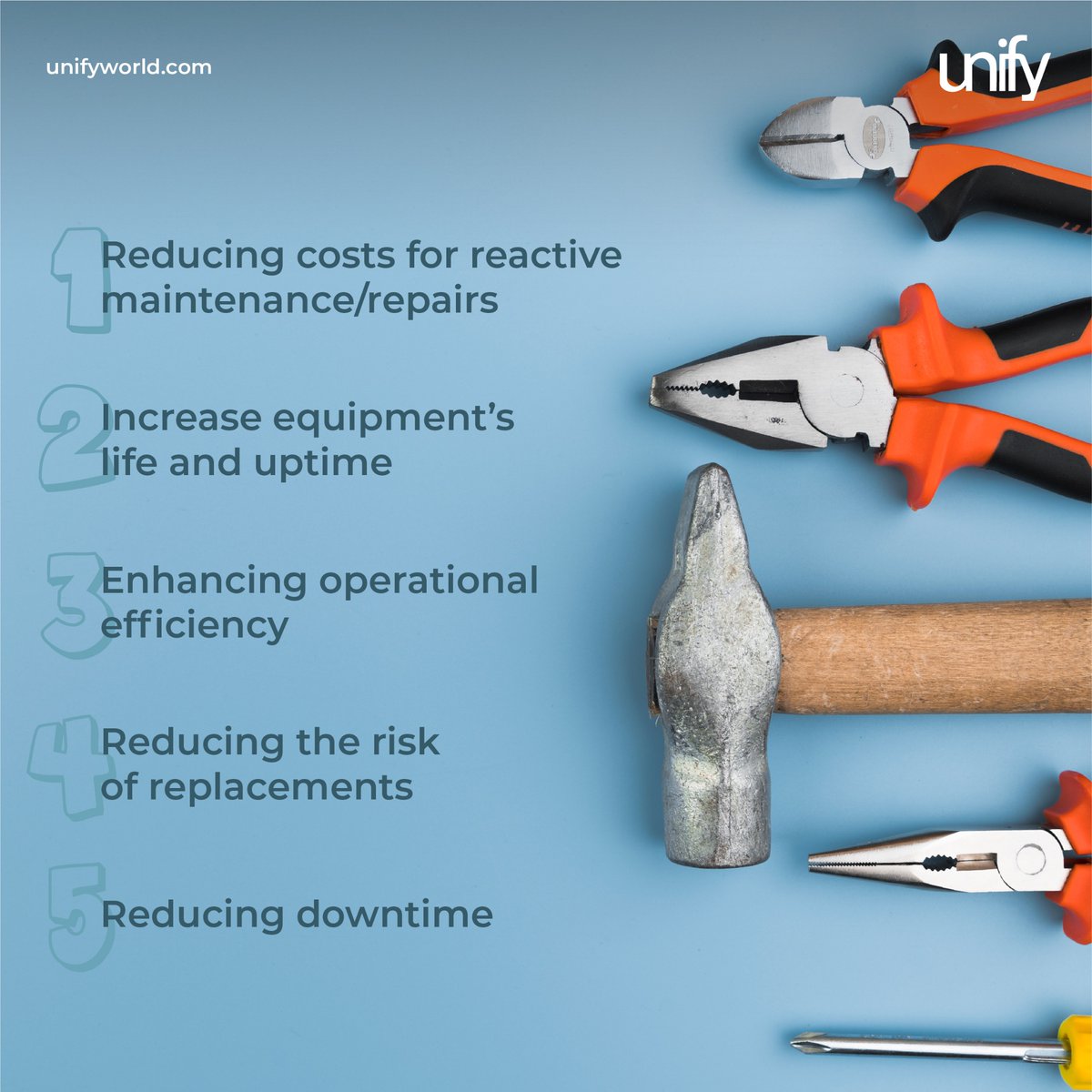 UnifyFM's tweet photo. Technical maintenance can help you save costs and keep breakdown to a minimum.

#TechnicalMaintenance #Technical #Maintenance #Fm #FacilityManagement https://t.co/TL07PsEddh