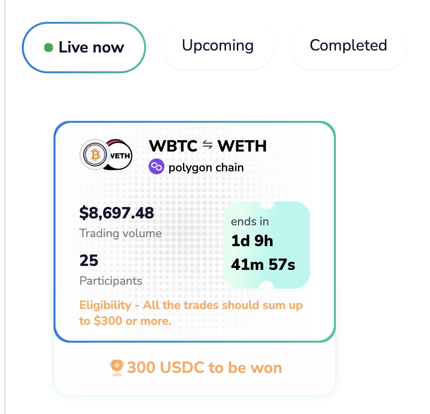 zeroswap_intern's tweet image. 💡𝗗𝗼𝗻&apos;𝘁 𝘁𝗲𝗹𝗹 𝗺𝗲 𝗹𝗮𝘁𝗲𝗿 𝘁𝗵𝗮𝘁 𝗜 𝗱𝗶𝗱𝗻&apos;𝘁 𝗿𝗲𝗺𝗶𝗻𝗱 𝘆𝗼𝘂.

 Time ⌛️ is running out, trade the leader of cryptos #Bitcoin with #Ethereum i.e $WBTC / $WETH on the trade to earn leaderboard. 

𝗗𝗼 𝗶𝘁 𝗡𝗼𝘄 : app.zeroswap.io