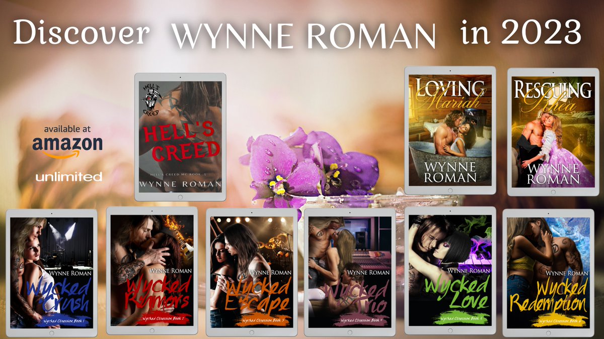 I've been away from Twitter for awhile. Thought I'd give it another shot. #romancewriter #rockstarromance #wynneroman #wyckedobsession #hellscreed #historicalromance #contemporaryromance #bikerromance #indiepublishedwriter