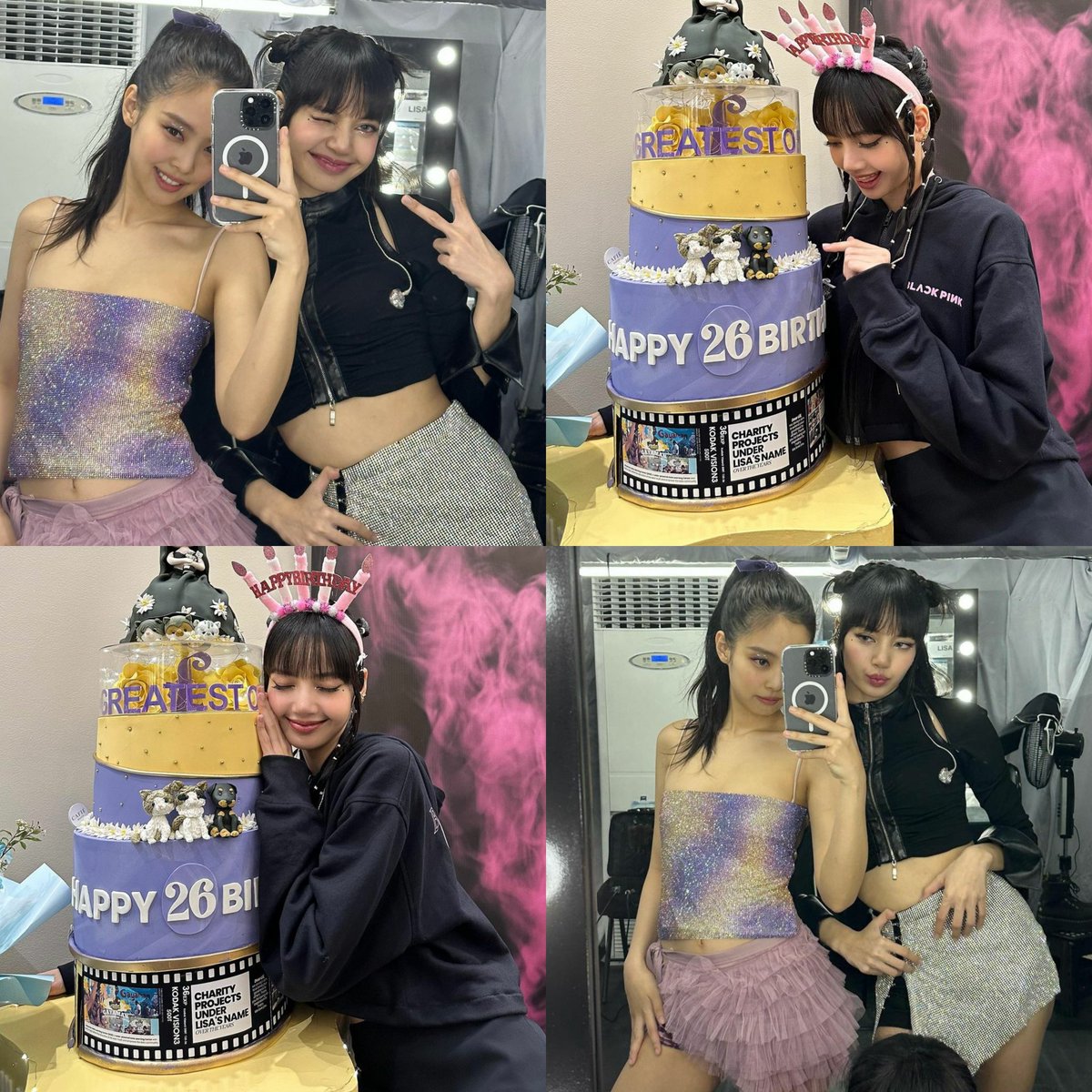 Iinibeh's tweet photo. So Jennie wore Lisa's favorite colors for her solo stage on L's pre-birthday celebration 🥹🫶🏻 If this is not love, then I don't know what it is https://t.co/WlAzxx70i0
