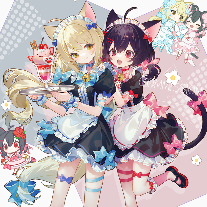 「tail bow twintails」 illustration images(Latest)