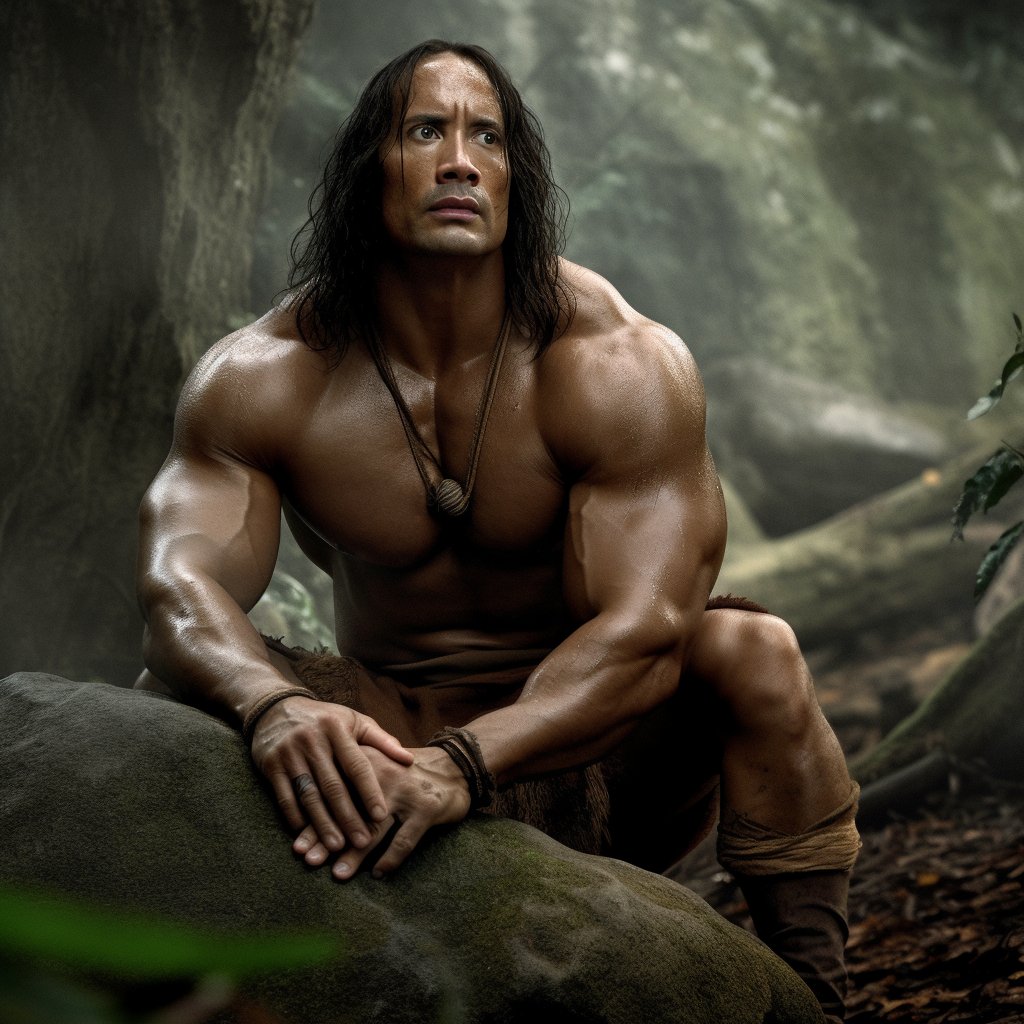 Dwayne <a href="/TheRock/">Dwayne Johnson</a> Johnson as Tarzan #tarzan