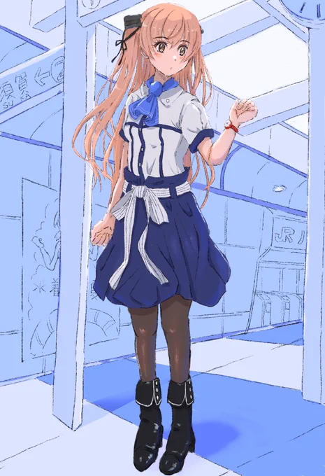 『ちょっと早かったかしら・・・?』#艦これ #ジョンストン 