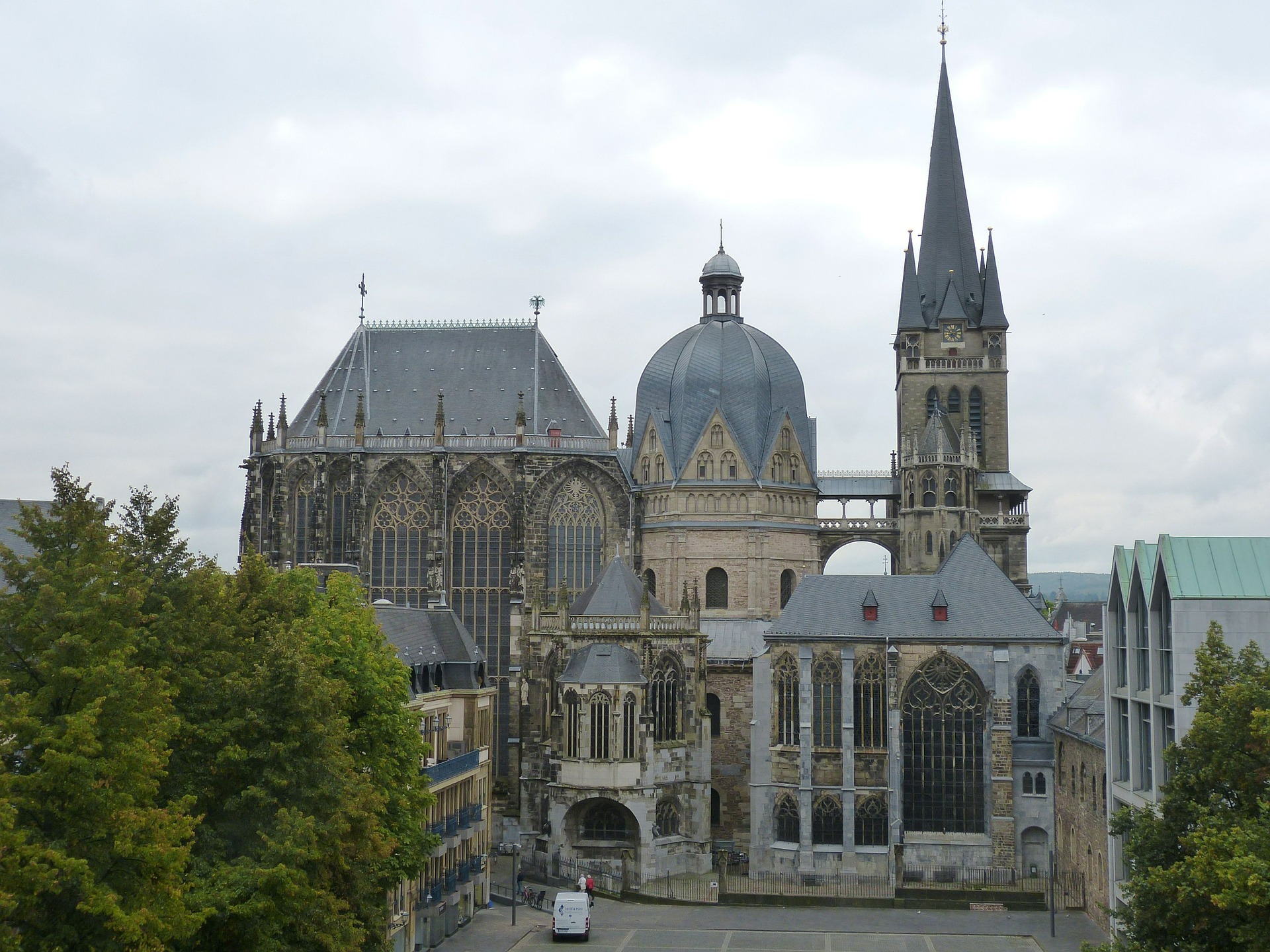 It was in this environment - learning from his father's craft and surrounded by Medieval buildings -