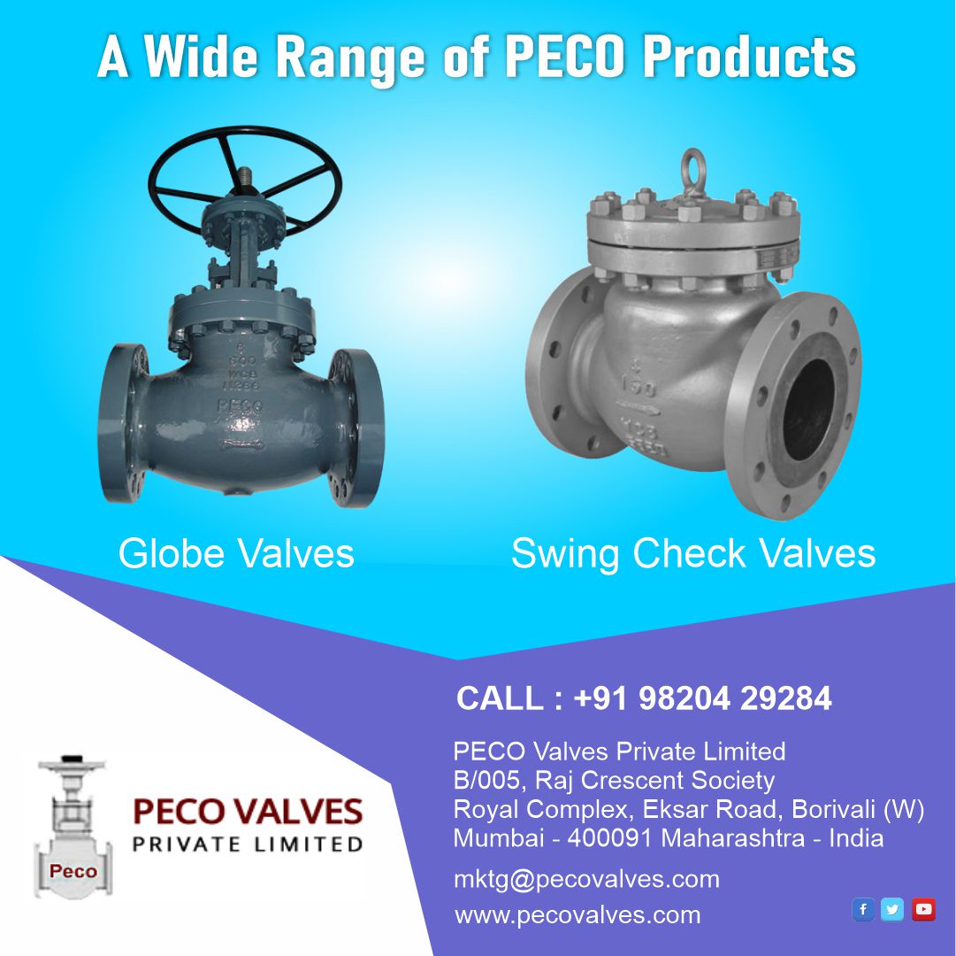 PecoValvesPvtLt's tweet image. Secure your flow control with our reliable Globe Valves and Swing Check Valves. Trust us to keep your systems running smoothly. 
Visit: pecovalves.com 
#GlobeValves #SwingCheckValves #FlowControl #Reliability