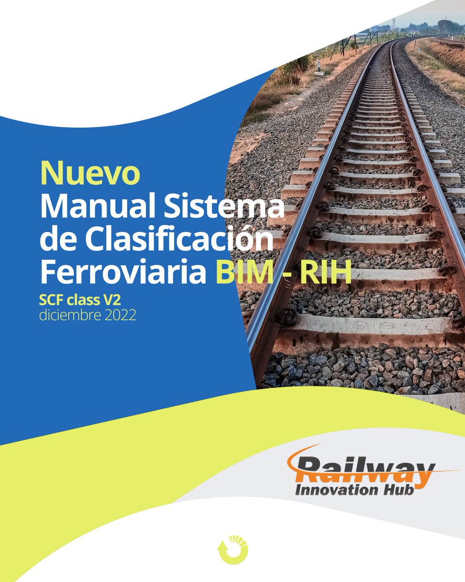 CemosaOficial's tweet photo. Nuevo Manual para el Sistema de Clasificación #BIM #Ferroviaria de @railwayinnohub📒💻🛤

Desde #CEMOSA queremos felicitar a todo el grupo de trabajo por sus esfuerzos para ampliar y mejorar la anterior versión.

🔗Descarga aquí la nueva versión👇
https://t.co/i73SDwznSX https://t.co/NcgFAElAHh