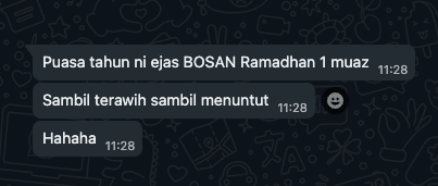 okmuazh's tweet photo. Kalau aku organize BOSAN: Ramadan Edition, ada yang nak join ke?

Anyone volunteer jadi imam? https://t.co/zPKNHiNZ74