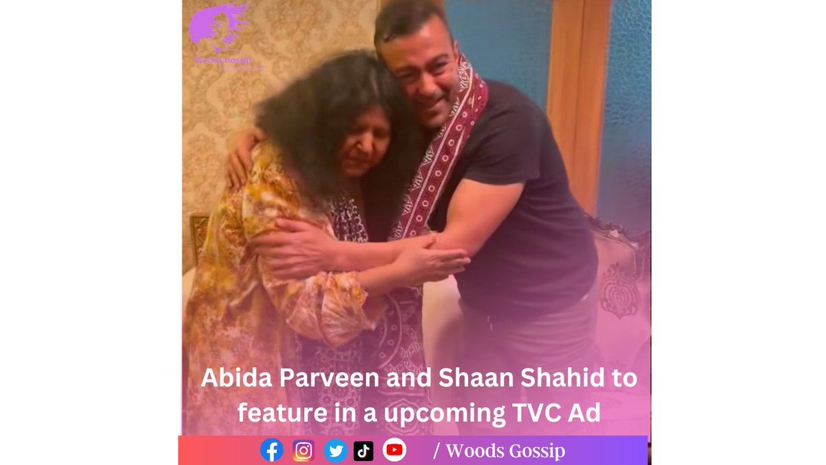 Veteran Actor Shaan Shahid and Legendary Singer Abida Parveen to feature together in a Raamdan Kareem TVC Ad. 

#ShaanShahid #AbidaParveen #TVC #LPEntertainment #LollywoodPictures #woodsgossip