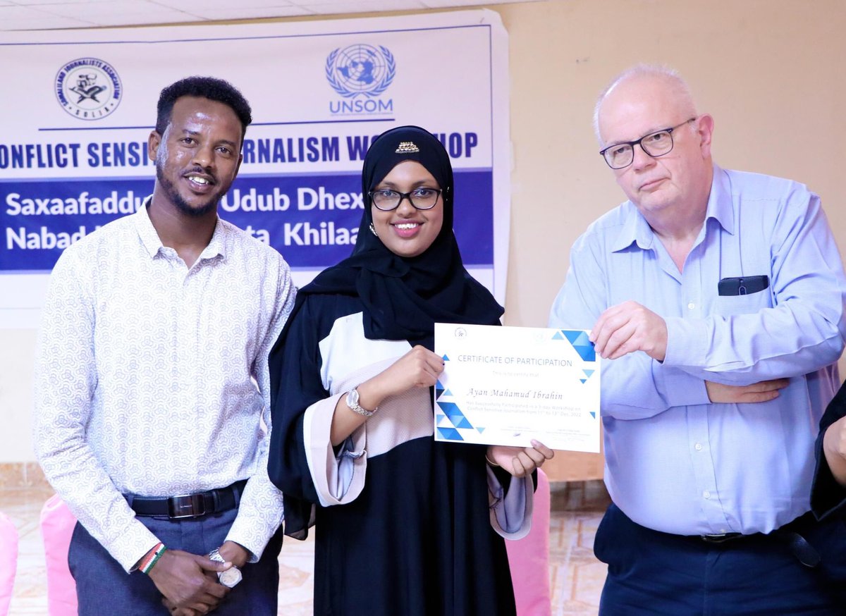 Damaciyo hankaa keena dadka waxaad ku dhaafayso Thanks @UNSomalia #powerofmedia