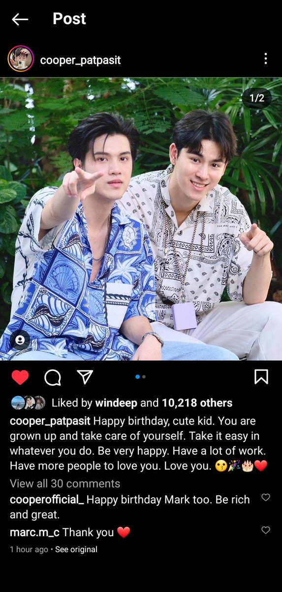khabtenwoo's tweet photo. GEMESS COOPER NGUCAPINNYA AMPE 3 KALII GITUUU HIAHAIAJASKSK💗💗
Happy Birthday, Baby Marc 🫶🫶
#coopermarc #cooper_patpasit #marcpahun https://t.co/soSH2fTIBR