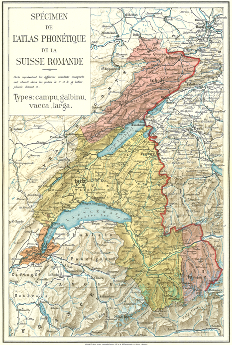 Saviez-vous q'un projet d'atlas linguistique de la Suisse romande avait été prévu en 1905 par les fondateurs du Glossaire des Patois de la Suisse Romande ? Jamais publiées, les cartes sont en cours de numérisation...
