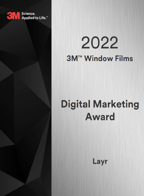 getLayr's tweet image. Proud to have been named 3M's Northeast Dealer of the Year!  Thankful for the recognition and for all of the hard work from our employees and partners!  #windowfilm #signage #recognition #award #growth #layr #NYC