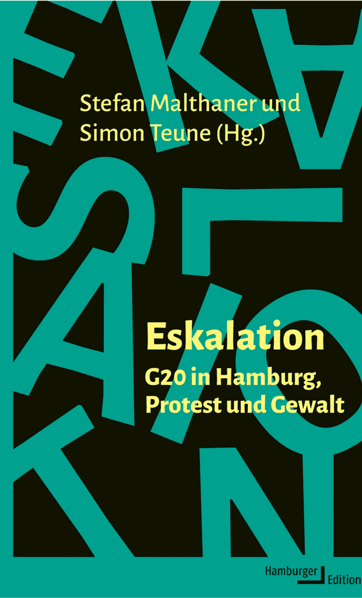 Neu erschienen: der Sammelband "Eskalation" bringt Forschungsergebnisse zu der Gewalt um #G20HH zusammen. Die Beiträge analysieren die Dynamiken der Eskalation in Hamburg und öffnen den Blick für das komplizierte Verhältnis von Protest und Gewalt. protestinstitut.eu/neu-erschienen…