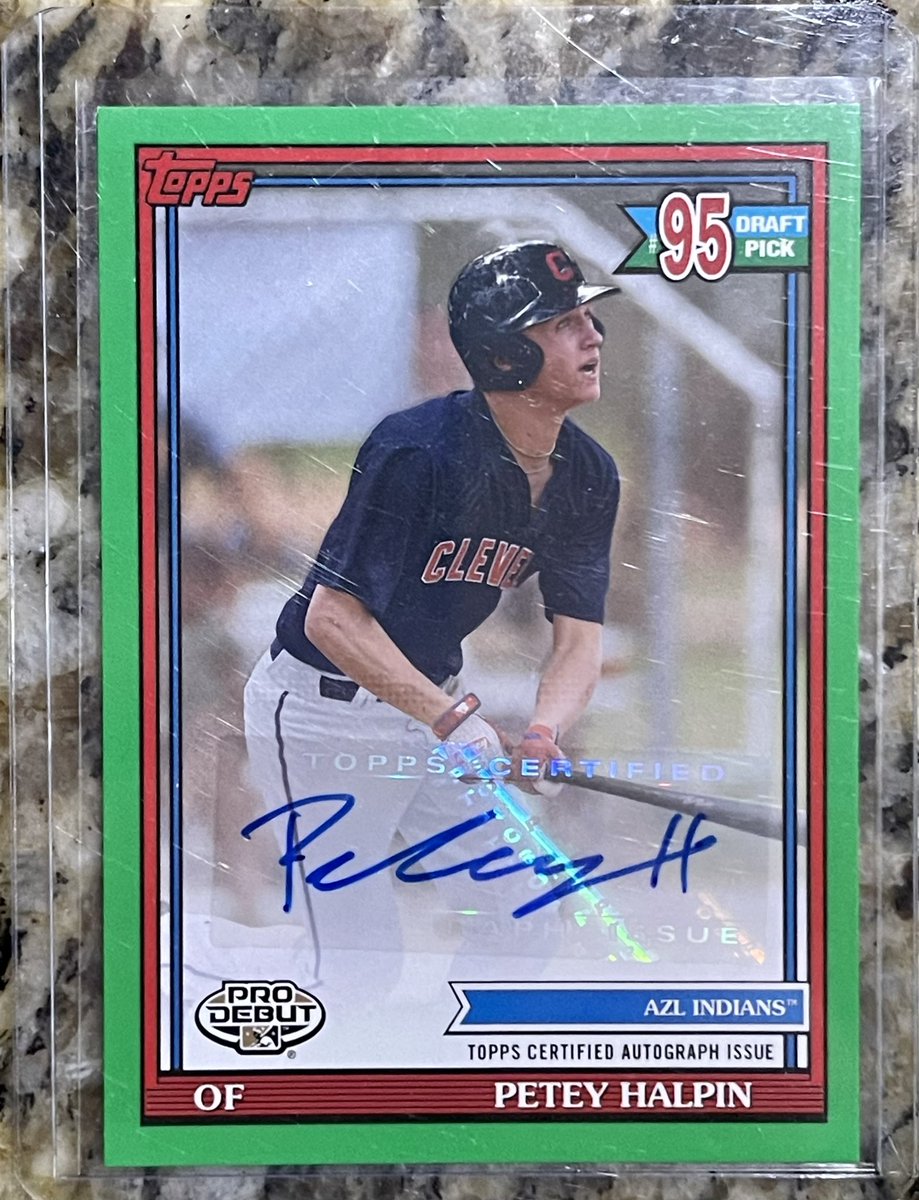 Added another Petey to the collection today. That’s Petey auto no. 327. @peteyhalpin @CleGuardians @LCCaptains @MiLB @MLB @Topps #peteyhalpin #Cleveland #guardians #prospect #BaseBall #baseballcards #topps https://t.co/SmdAjLynTU