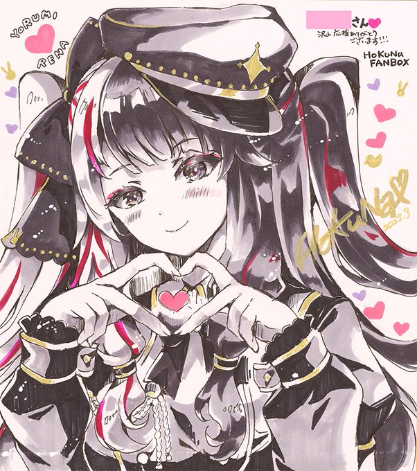 スキャナーで取り込んだ版、夜見れなちゃん!!!

#にじさんじ #夜見れな #れなの鳥っくあーと
#Vtuber 