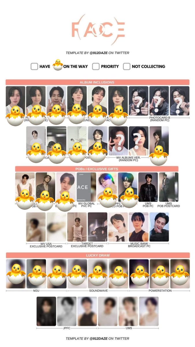 JeanMarg's tweet image. Thinking if I’ll be able to complete all 🙈🥹🥺

Thanks @912daze for this template💜💜💜