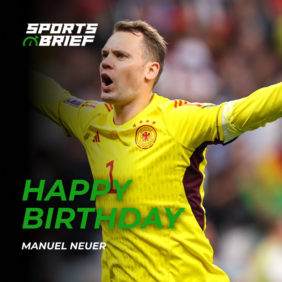 Happy birthday to Manuel Neuer, who turns 3  7   One of the greatest goalkeepers to ever grace the game  