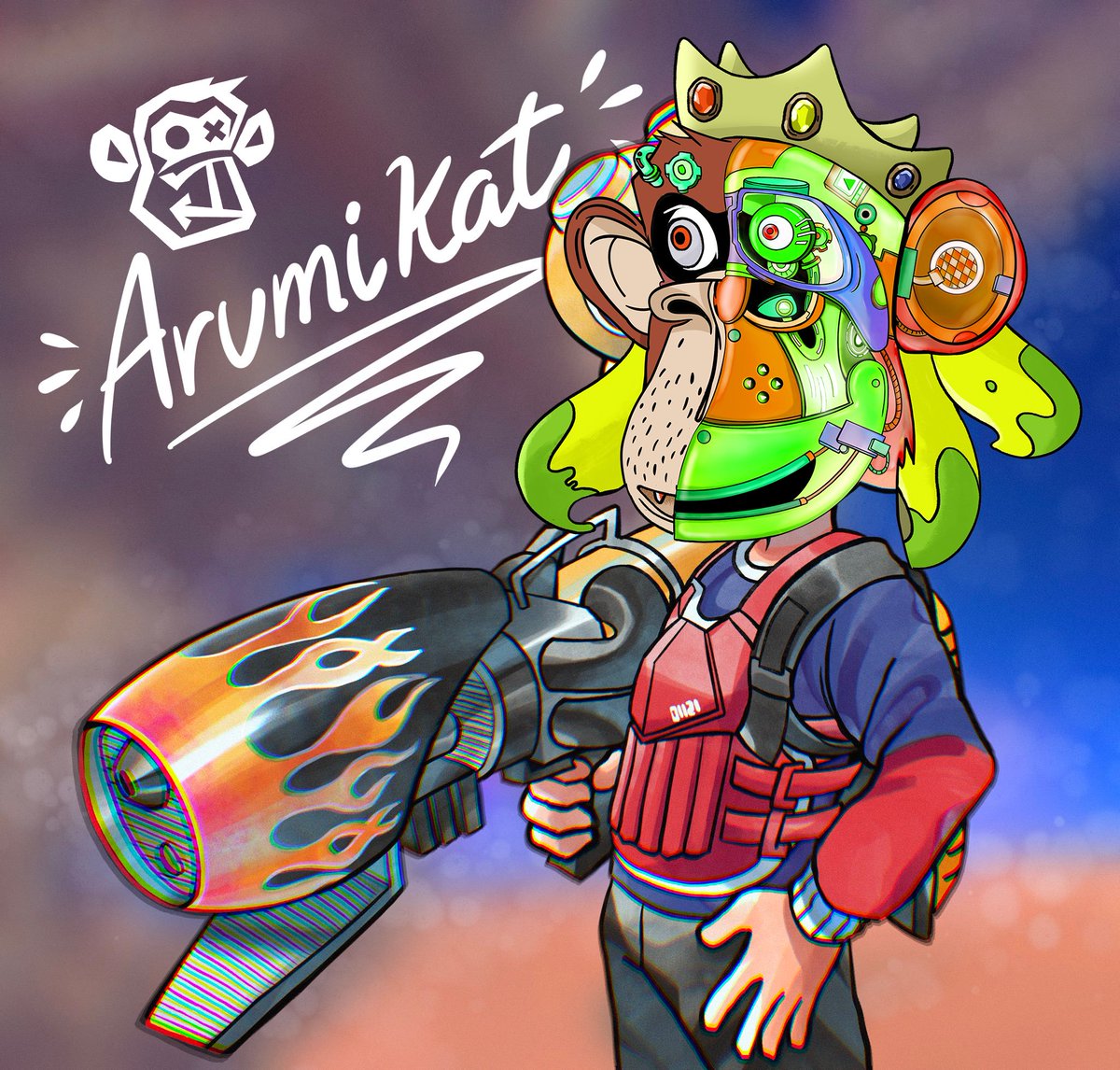 Tune in to #0xSplatoon for the freshest skills! 
Gatling 📺
#GAMEAPE #GAFC #Metaverse #NFT #BAYC