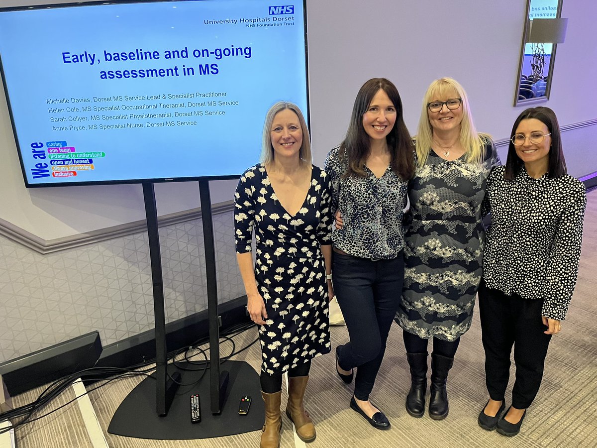 TherapistsInMS's tweet image. Fantastic talk and discussion led by the MDT Dorset MS Service to get us all thinking about structured and unstructured Ax, the value of outcome measures and the TiMS resources to help you!
#MSTConference2023 #ms #mstherapies #mstherapy #neurorehab