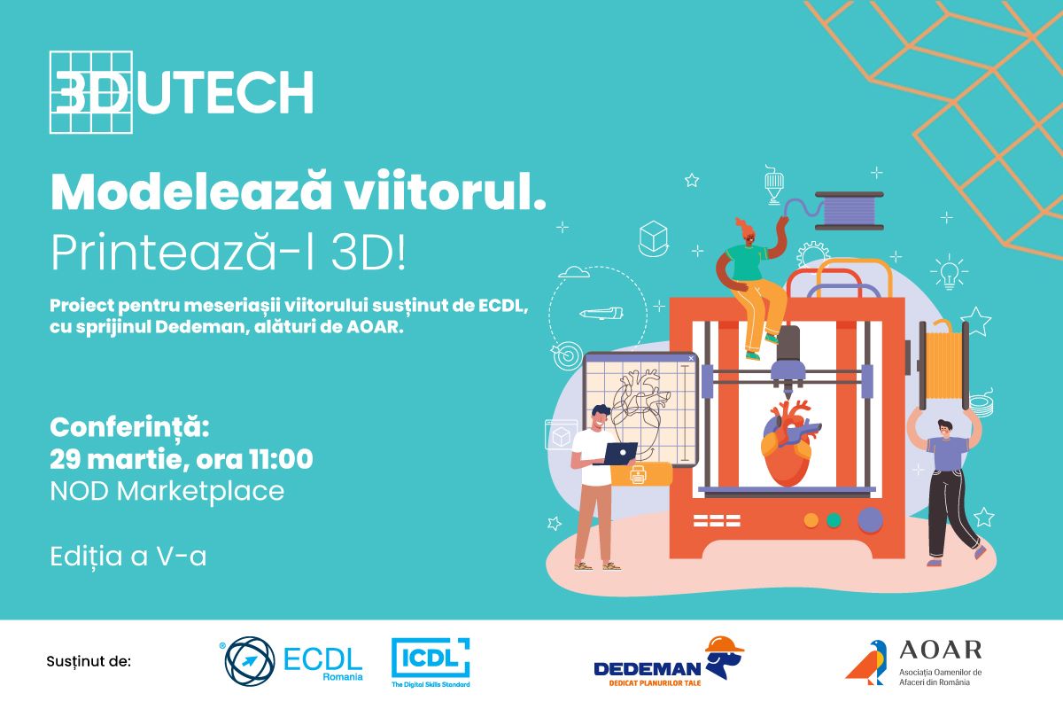 ecdlromania's tweet image. #3DUTECH @ NOD Makerspace Powered by #ECDL #ICDL #DEDEMAN #AOAR 
#3DPrinting #Robotics #Concurs 3dutech.ro