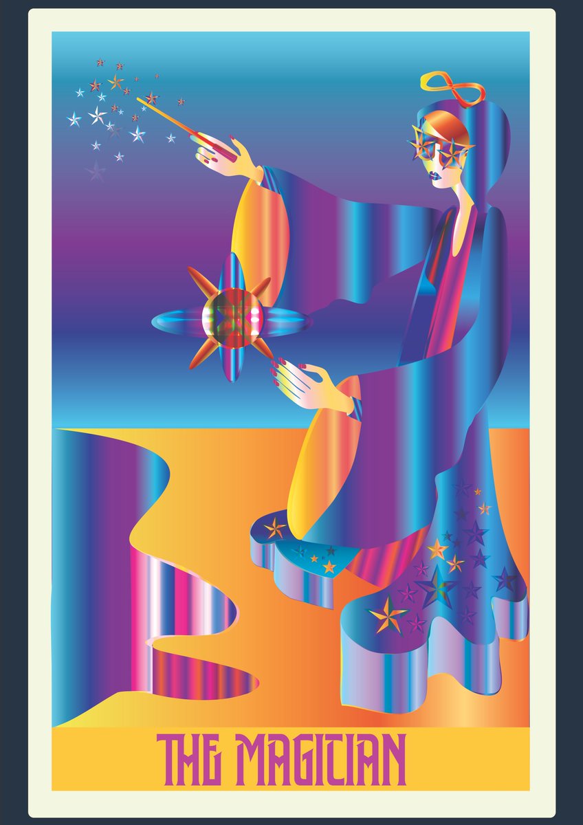 #tarotcards are one of my obsessions. (designing and reading). Here is one of my favourite pieces which I identify with as an #alchemist: the magician. Would you prefer buying this as an #illustration or a tarot card deck?