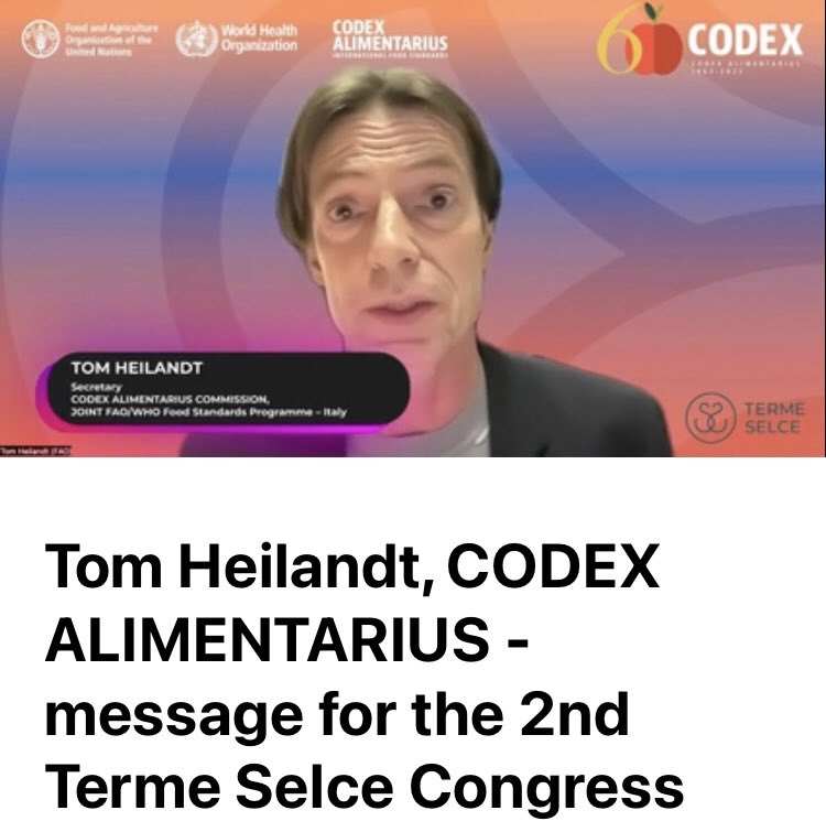 Thank you Tom Heilandt for the message to the 2nd Terme Selce Congress. vimeo.com/810439615    #codexalimentarius #healthynutrition #corporatewellbeing #congress #termeselce