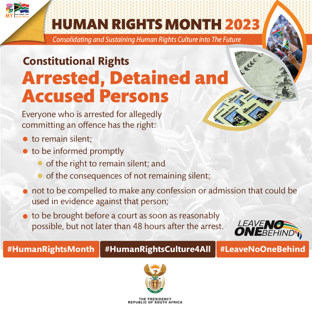 Citizens who have been arrested have rights to protect them from being mistreated by law enforcement and courts. Government continues to take measures to protect rights and build better lives. Read more of these efforts: bit.ly/3XZaBwh
#HumanRightsMonth
#LeaveNoOneBehind