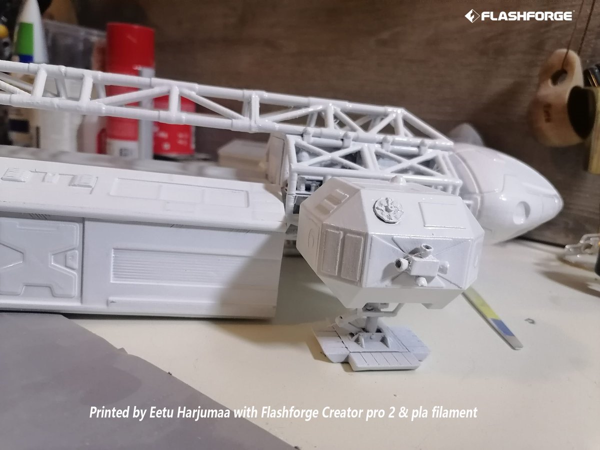 ff3dprinters's tweet image. 🔥🔥‍3d print. Space 1999. Printed on #CreatorPro2 using Flashforge PLA filament.

Over 50 parts, took @Eetu Harjumaa almost one month to print. It was well worth waiting for. Congrats!

For Creator Pro 2, bit.ly/3ZQTZZn
For White PLA bit.ly/3YLVQ08