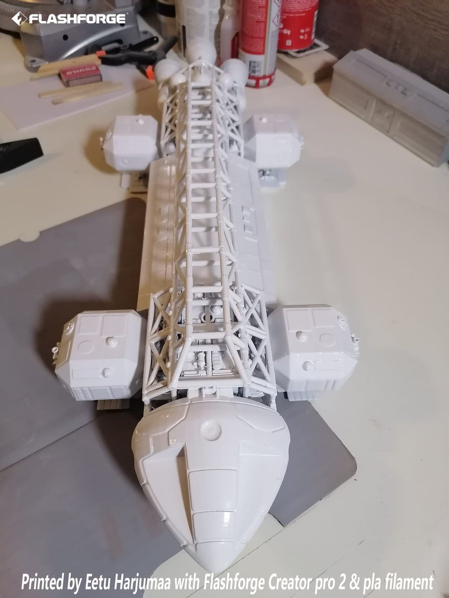 ff3dprinters's tweet image. 🔥🔥‍3d print. Space 1999. Printed on #CreatorPro2 using Flashforge PLA filament.

Over 50 parts, took @Eetu Harjumaa almost one month to print. It was well worth waiting for. Congrats!

For Creator Pro 2, bit.ly/3ZQTZZn
For White PLA bit.ly/3YLVQ08