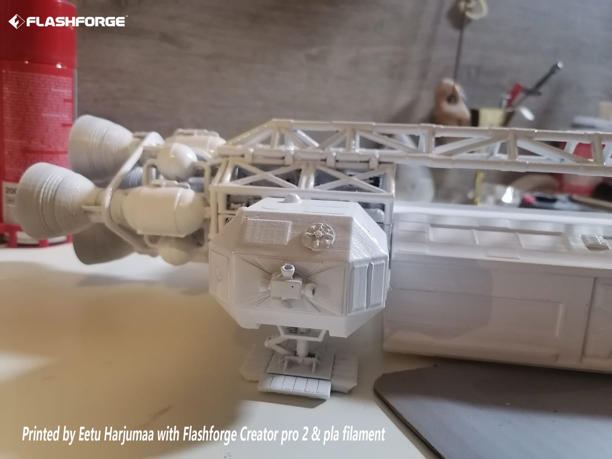 ff3dprinters's tweet image. 🔥🔥‍3d print. Space 1999. Printed on #CreatorPro2 using Flashforge PLA filament.

Over 50 parts, took @Eetu Harjumaa almost one month to print. It was well worth waiting for. Congrats!

For Creator Pro 2, bit.ly/3ZQTZZn
For White PLA bit.ly/3YLVQ08