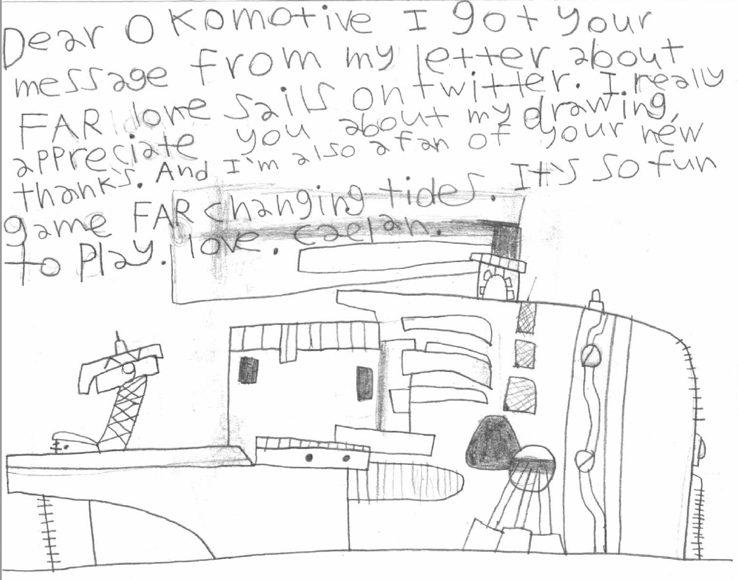 okomotive's tweet photo. Caelan, thanks a lot for another beautiful drawing of yours. The team loves it! 💖
@FARtheGame https://t.co/743a5Je9Yy
