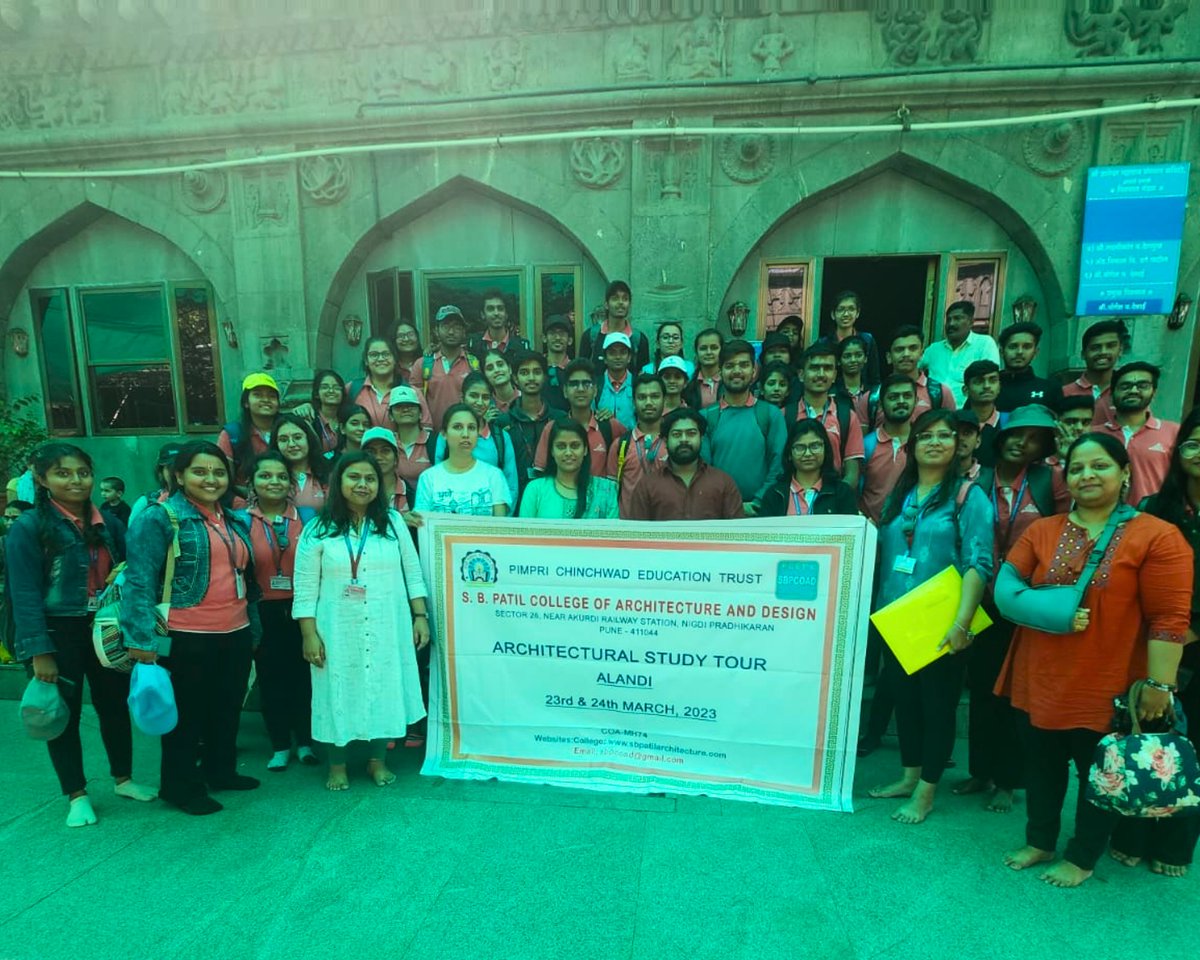 SBPCOAD's tweet photo. #PCET’s #SBPCOAD’s SY students visited #Alandi for settlement study with faculties. To study &amp; Analyse, Planning, Design &amp; all aspects of Alandi through Architectural Prospective.

#PCET #SBPCOAD #ArchitecturalVisit #Visit #StudentActivity #ArtchitecturalStudy #FieldVisit https://t.co/rB2X0ZksFU