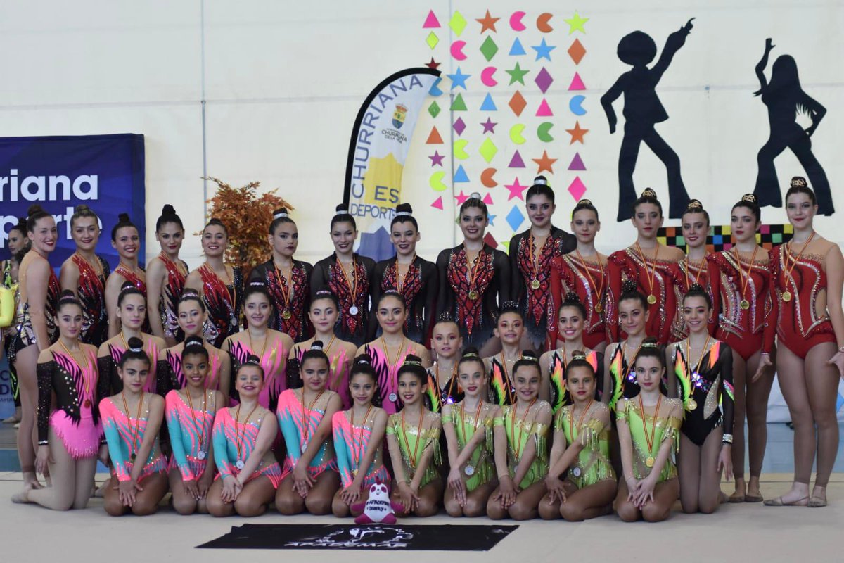 IDM_FATIMA's tweet photo. Gran domingo para la Rítmica. Seis medallas de 🥇, una🥈 y un🥉 en Churriana de la Vega. En Promesas  oro en Infantil B, Infantil C y Sénior. En Precopa Infantil y Senior y en Copa Sénior oro y plata, siendo el bronce para el Senior B.
@IMDECO_ @cordobadeporte  @deportecordobes https://t.co/derc9EvMIw