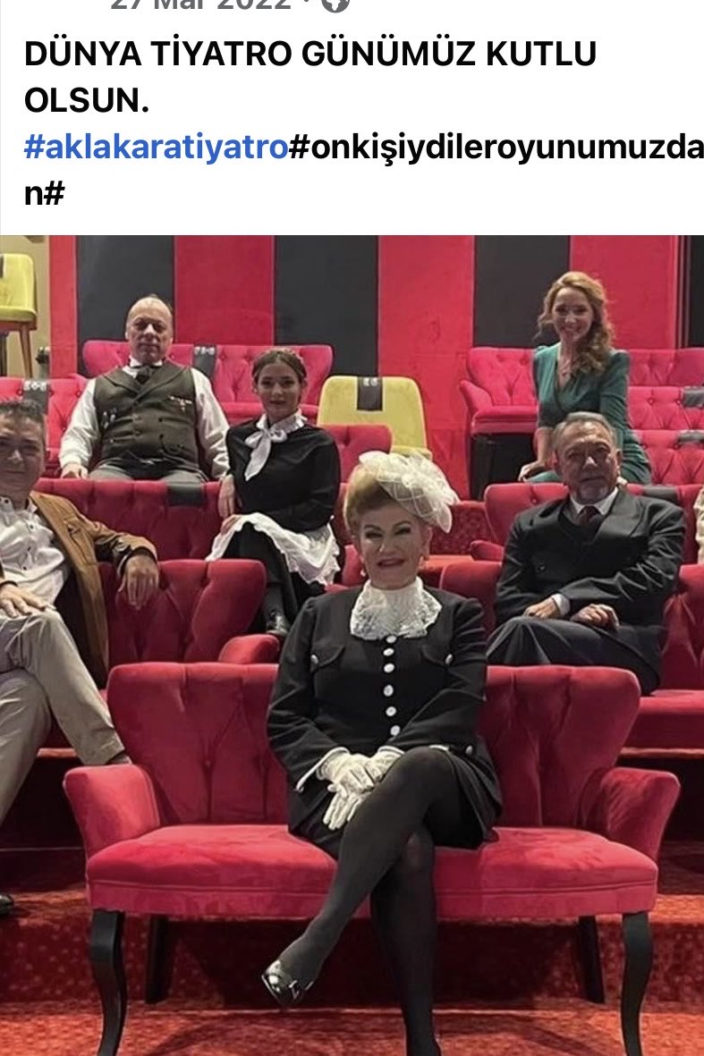 DÜNYA TİYATRO GÜNÜMÜZ KUTLU OLSUN. TİYATRO İYLEŞTİRİR