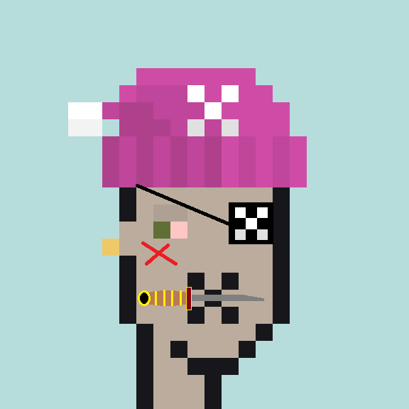 XPunk_HamDad's tweet photo. I present to you my submissions for EDEN wasteland pirate Xpunk☠️
With his patch and trusty blade for thriving resources.
#DESIGNMYATTRIBUTE
#xpunks
@XRPLPUNKS https://t.co/2RPjOHSZN2