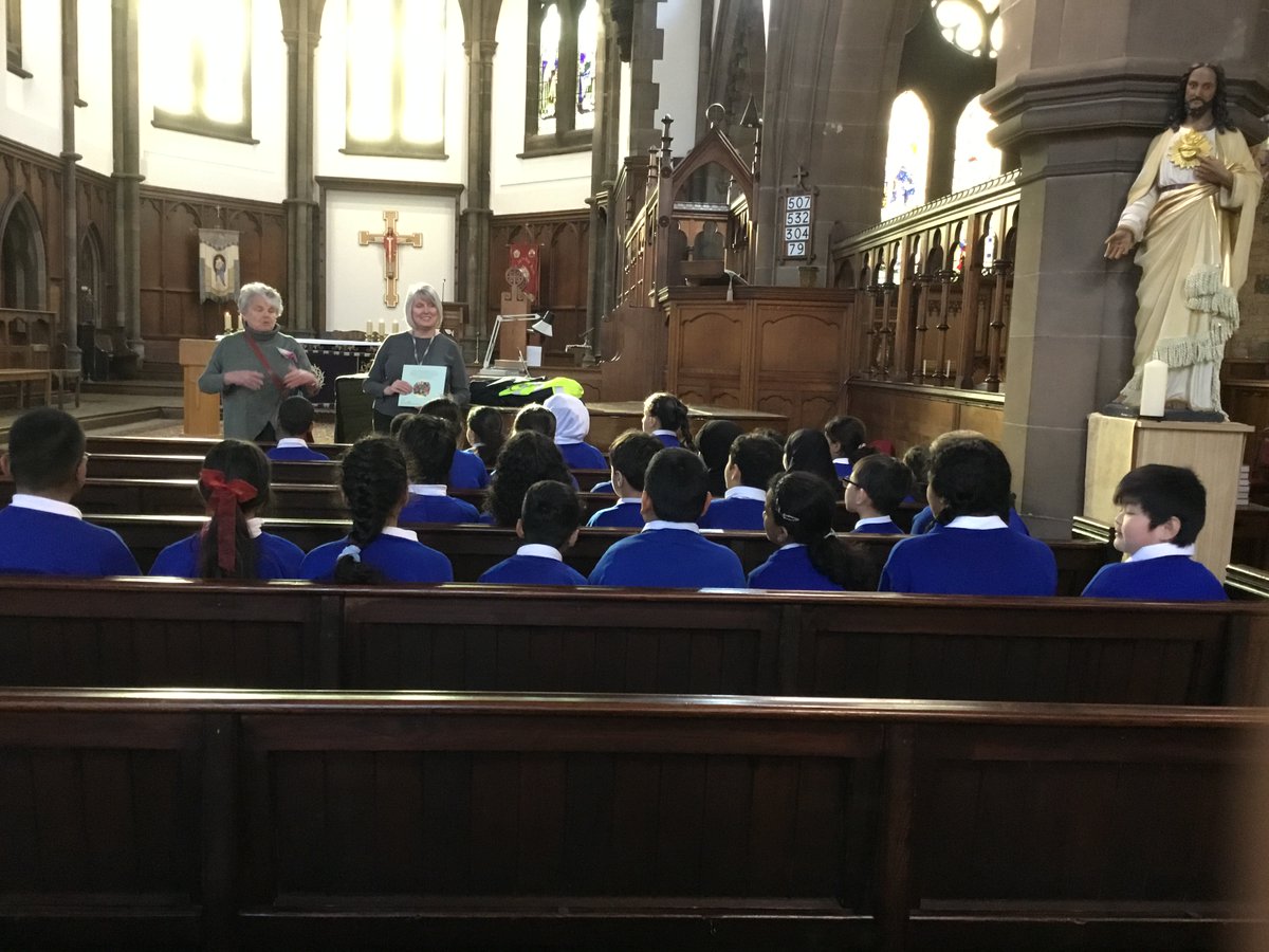 St_Chrysostoms's tweet photo. 5B loved their Easter visit to St Chrysostom’s church this morning. We talked about the Easter story and completed some lovely Easter and new life crafts! https://t.co/HN2ghwDxvC
