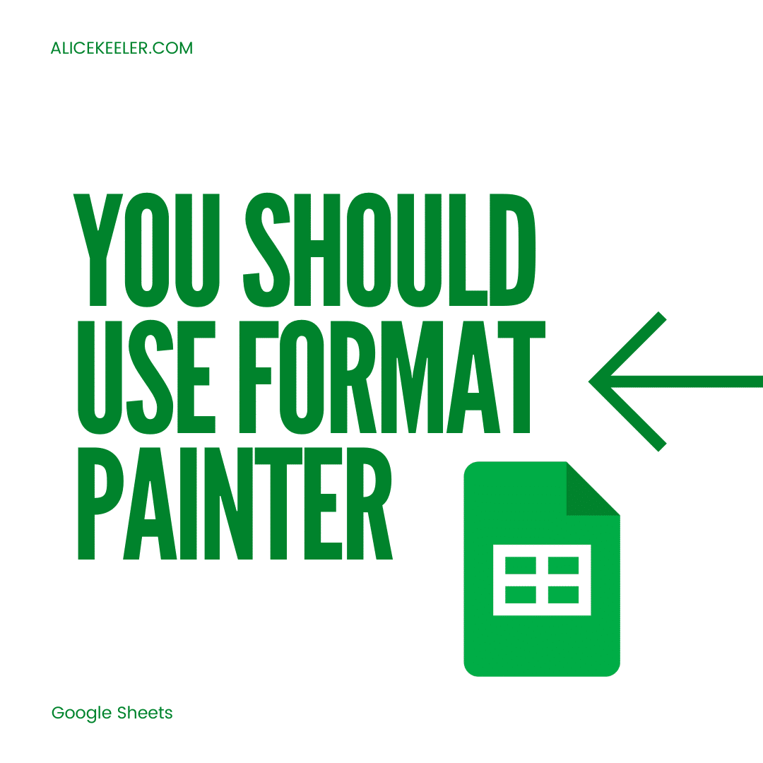 alicekeeler's tweet photo. What! That is cool… Format Painter in Google Sheets https://t.co/nXWltW1MoG https://t.co/foxtCW94EC