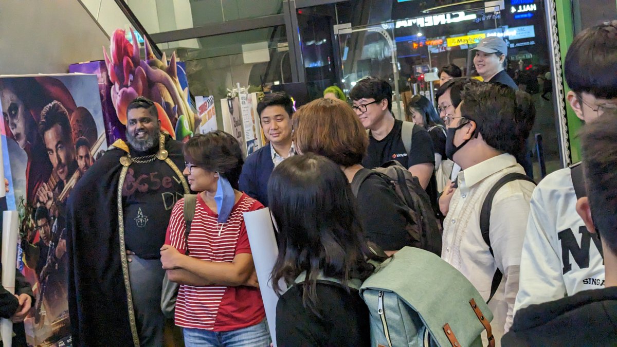ddalsg's tweet photo. Our community screening for @DnDMovie happened at Eaglewings Cinematics last Friday. Want to just chat about the movie? Come hang out with us on Discord: https://t.co/7m50NYcZzL 

#dndsea #dndsg #DungeonsAndDragonsMovie #dungeonsanddragons #dndadventurersleague #ddalsg #dnd5e https://t.co/yETz014V8R