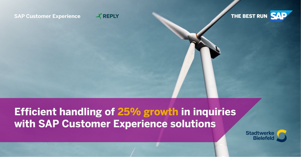 The mission of Stadtwerke Bielefeld is to be their customers‘ counterpart for all issues of daily life. With the usage of SAP Service Cloud SWB customers have one digital point where they find all information and services they need to succeed. Great story from SWB.